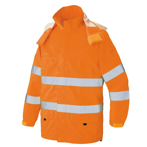 562405 アイトス 高視認性 レインジャケット