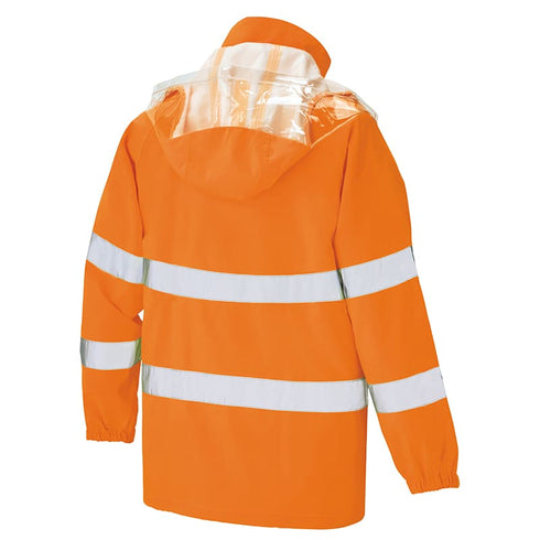 562405 アイトス 高視認性 レインジャケット