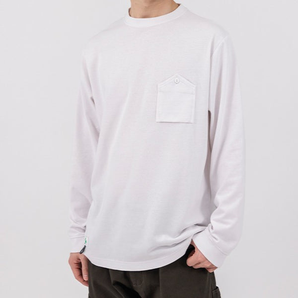 BEAMS DESIGN 4715-52 長袖Tシャツ ホワイト
