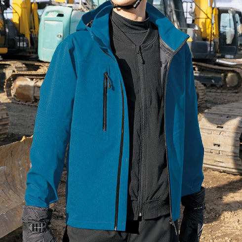 562411 アイトス 原着全天候型 レインウェア ストレッチジャケット(男女兼用)