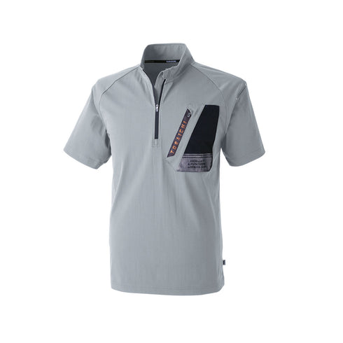 寅壱 5952 - 624 半袖ジップアップシャツ