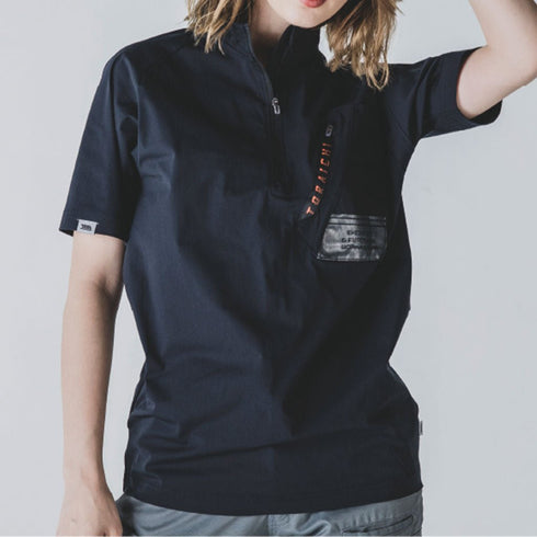 寅壱 5952 - 624 半袖ジップアップシャツ