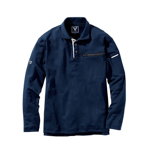 801 村上被服 長袖ポロシャツ