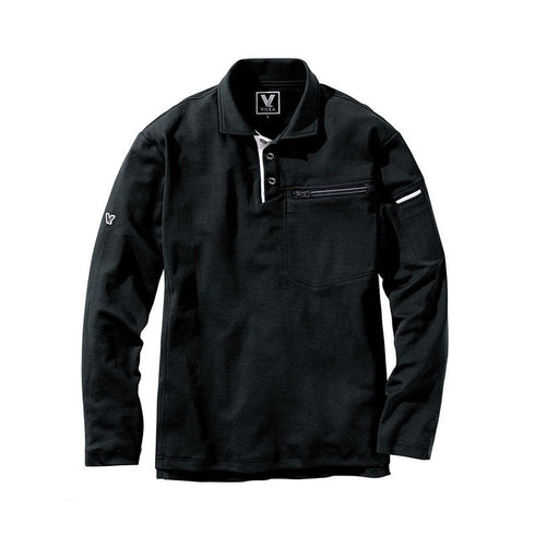 801 村上被服 長袖ポロシャツ