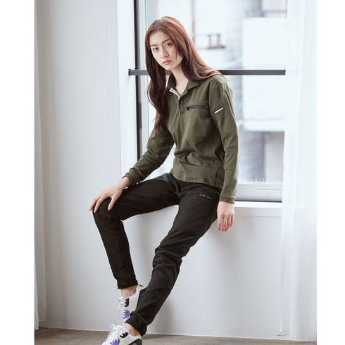 801 村上被服 長袖ポロシャツ