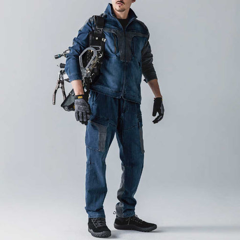 8992 - 219 寅壱 デニムカーゴパンツ