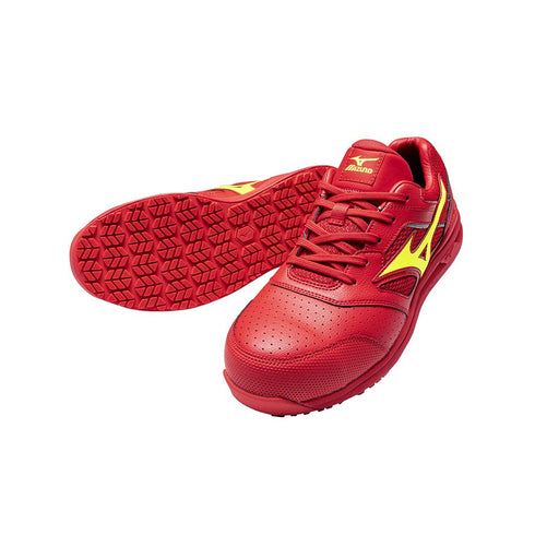 MIZUNO F1GA2100 安全靴 62.レッド×イエロー