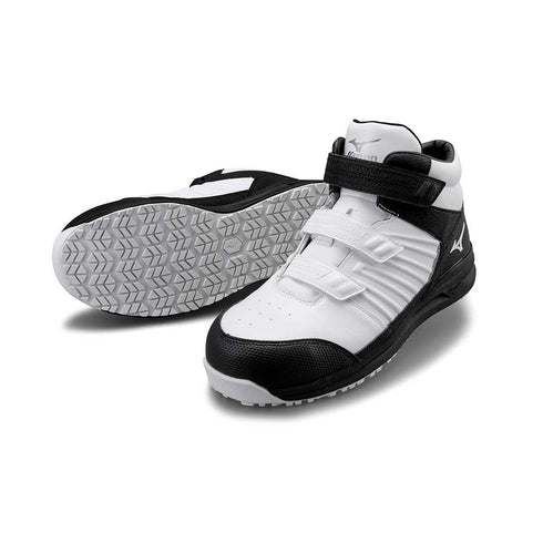 MIZUNO F1GA2205 安全靴 01.ホワイト×シルバー×ブラック
