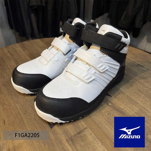 MIZUNO F1GA2205 安全靴 01.ホワイト×シルバー×ブラック