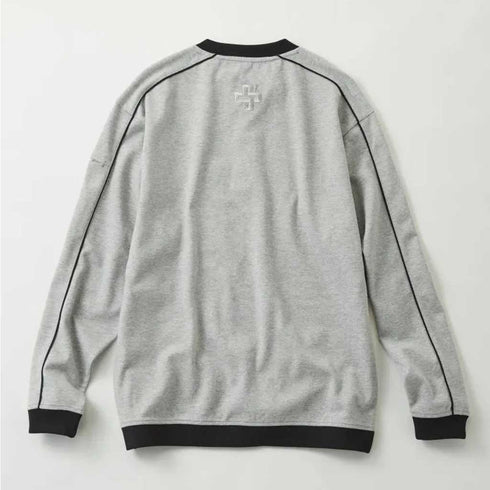 S2564 スタッズ ヘンリーネック長袖シャツ