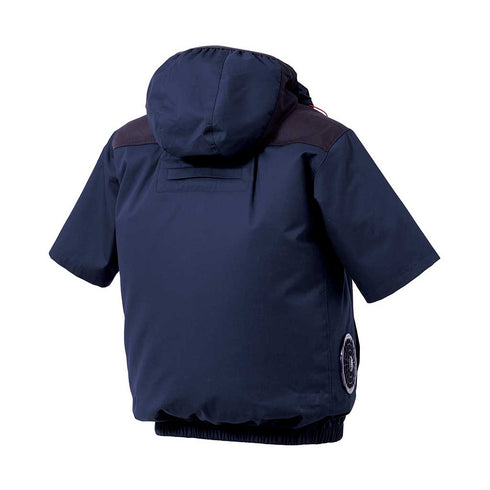 V2517 村上被服 サイドファン 半袖フードジャケット