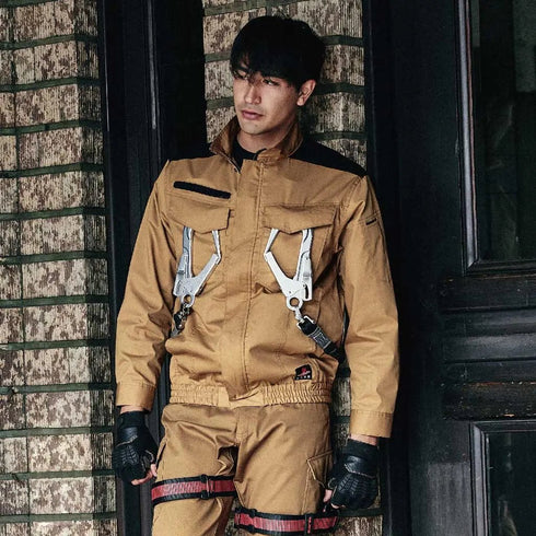 V4211 村上被服 快適ウェア フルハーネス対応難燃長袖ブルゾン