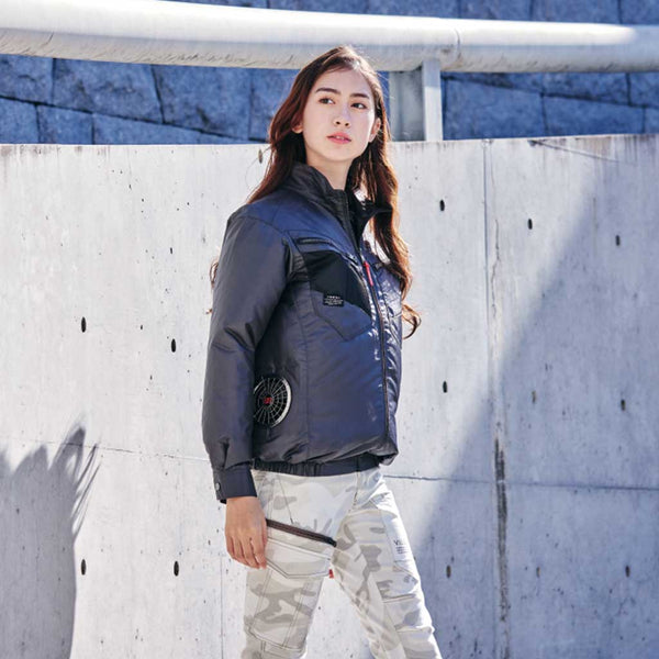 V7712 快適ウェア サイドファン長袖ジャケット