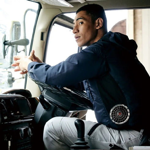 V8812 村上被服 サイドファン長袖フードジャケット