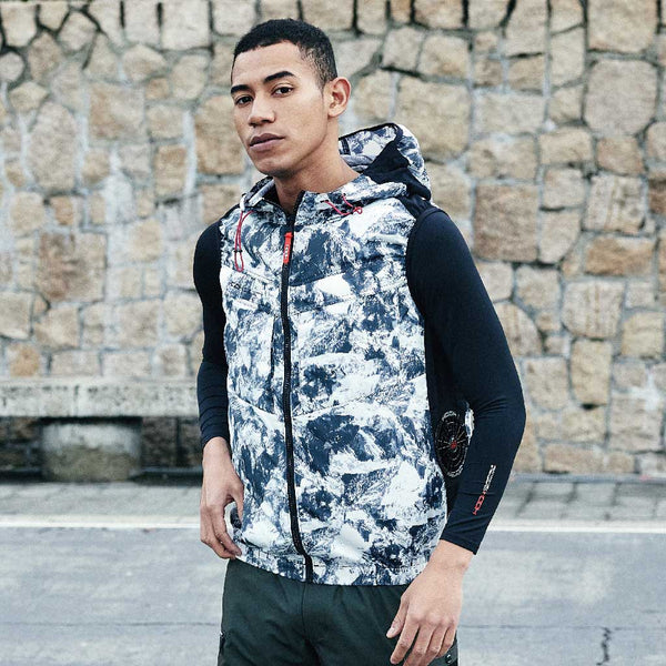 V8819 村上被服 サイドファンフードベスト