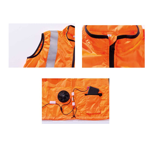 V9799 快適ウェア ネオンカラー反射ベスト