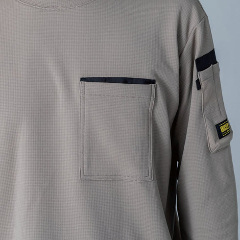TSデザイン 55350 ニッカーズドライワッフルロングスリーブTシャツ