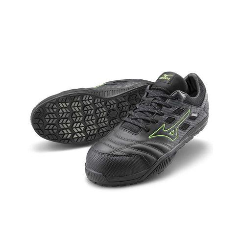 MIZUNO F1GA2300 安全靴 09.ブラック×グリーン