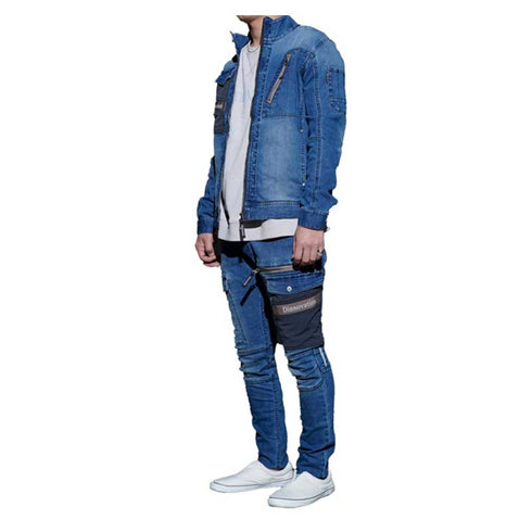 22J013 デニムナイロンポケット ジャケット